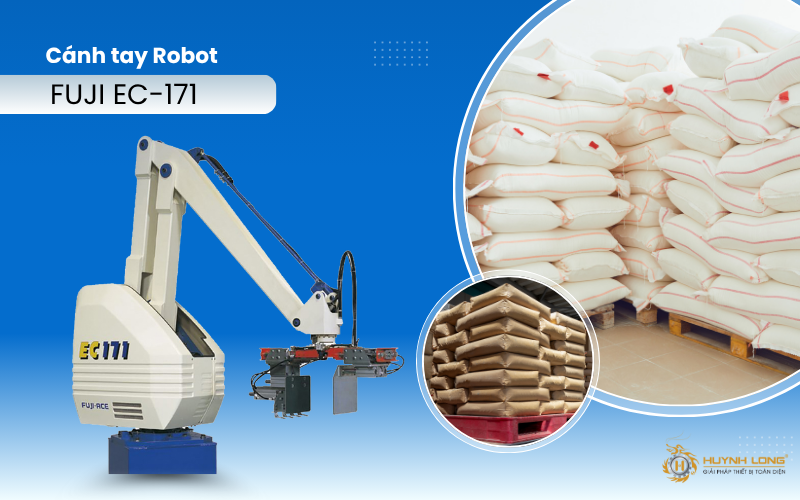 EC-171 là dòng robot tầm trung có tốc độ xếp vượt trội và khả năng xử lý linh hoạt nhiều loại sản phẩm