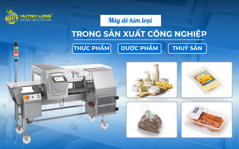 Máy dò kim loại được lắp đặt và sử dụng cho thực phẩm, dược phẩm, thuỷ sản