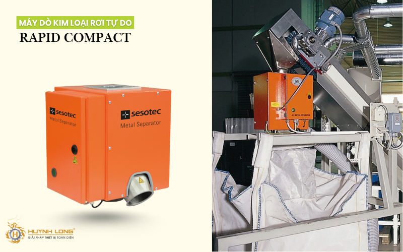 Máy dò kim rơi tự do Rapid Compact được ứng dụng nhiều cho những sản phẩm dạng bột và mảnh nhỏ
