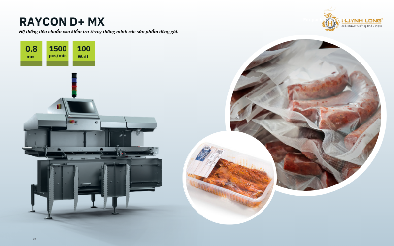 RAYCON D+ MX là dòng máy X-ray đa năng, đáp ứng nhu cầu kiểm tra chất lượng trong sản xuất quy mô lớn