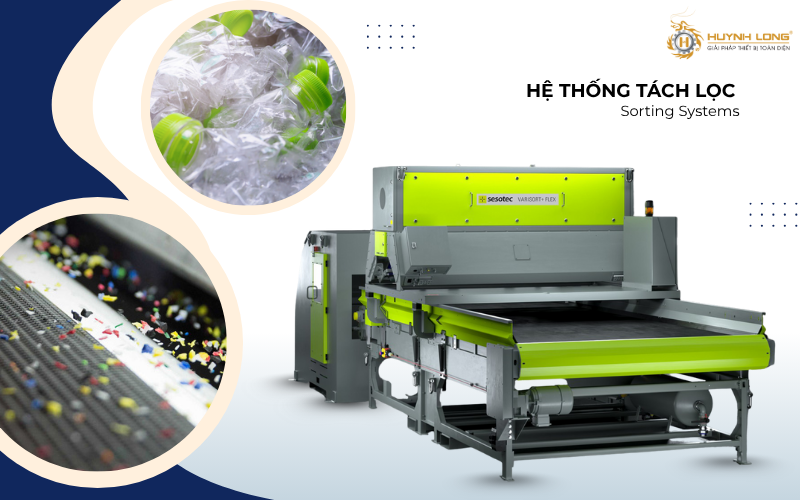 Hệ thống tách lọc Sesotec chủ yếu được dùng trong công nghiệp nhựa và tái chế