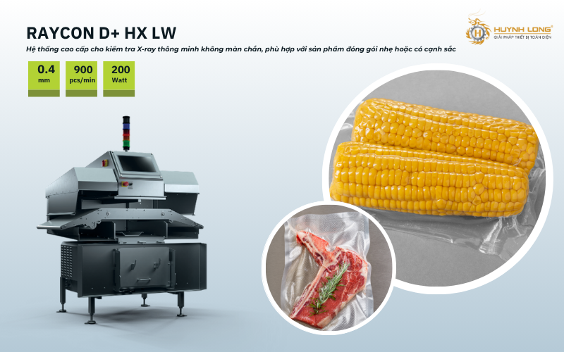 RAYCON D+ HX LW có năng suất hoạt động lên tới 900sp/1 phút