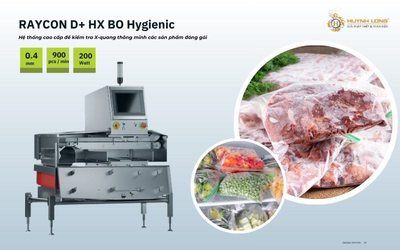 RAYCON D+ HX BO Hygienic được thiết kế dựa trên chuẩn hygienic design - một trong những tiêu chuẩn khắt khe nhất trong ngành thực phẩm và thủy sản