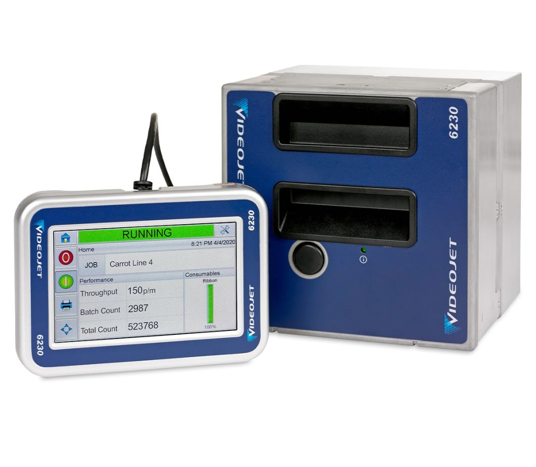 Máy in truyền nhiệt Videojet 6230 1 Máy in truyền nhiệt Videojet 6230 mang lại độ tin cậy và cải thiện chất lượng mã in