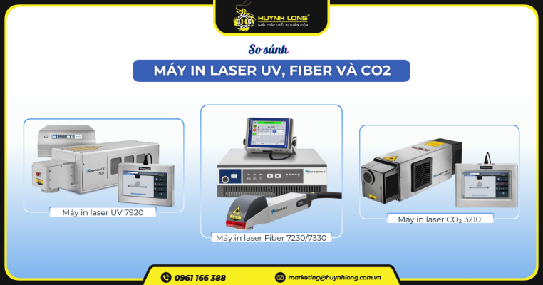 Máy in laser là giải pháp công nghiệp hiện đại. Ba công nghệ phổ biến nhất hiện nay là UV, CO2, Fiber.