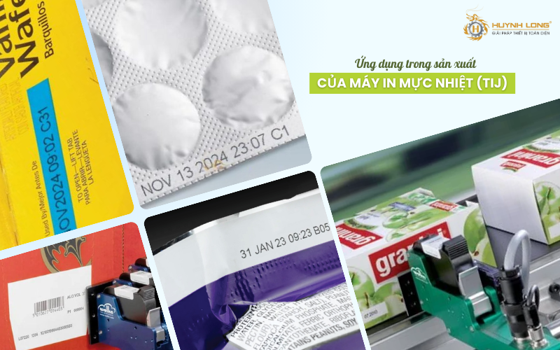 Máy in mực nhiệt của Videojet có nhiều ứng dụng trong ngành sản xuất