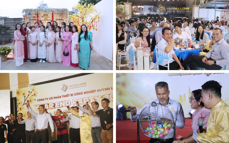 Cán bộ nhân viên Huỳnh Long tham dự tiệc Tất niên