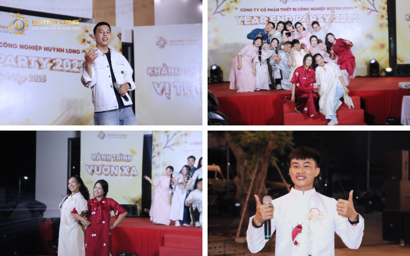 Các tiết mục được trình diễn bởi những nhân viên Huỳnh Long 