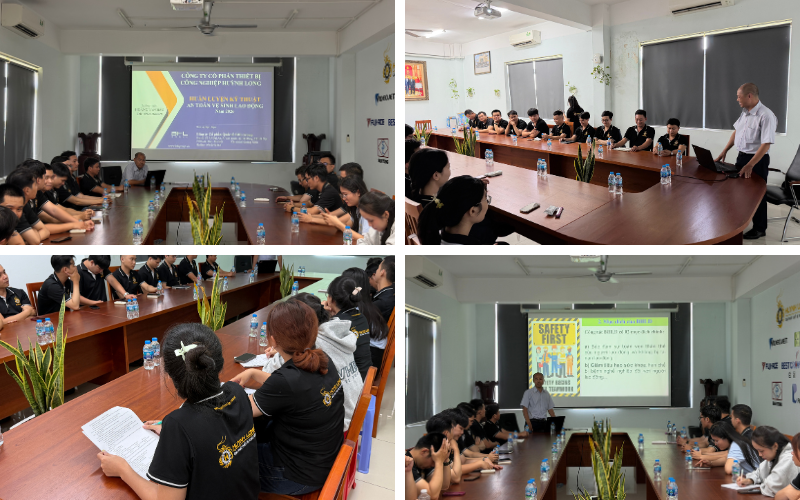TẬP HUẤN AN TOÀN LAO ĐỘNG ĐỢT 1 NĂM 2026 TẠI HUỲNH LONG 1 Buổi tập huấn an toàn lao động được cập nhật các quy định pháp luật và quyền lời của người lao động