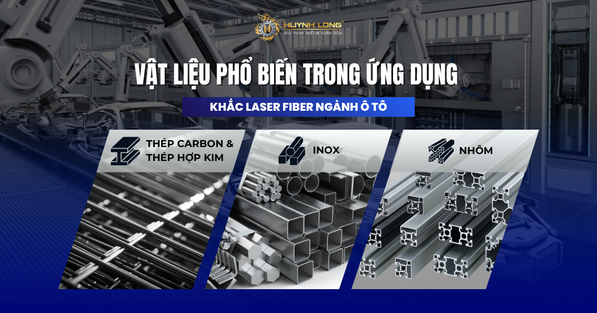 Ứng dụng laser fiber trong ngành ô tô và linh kiện cơ khí 3 Từ thép, inox đến nhôm, công nghệ laser fiber trong ngành ô tô và linh kiện cơ khí dễ dàng thích ứng linh hoạt trên mọi chất liệu kim loại.