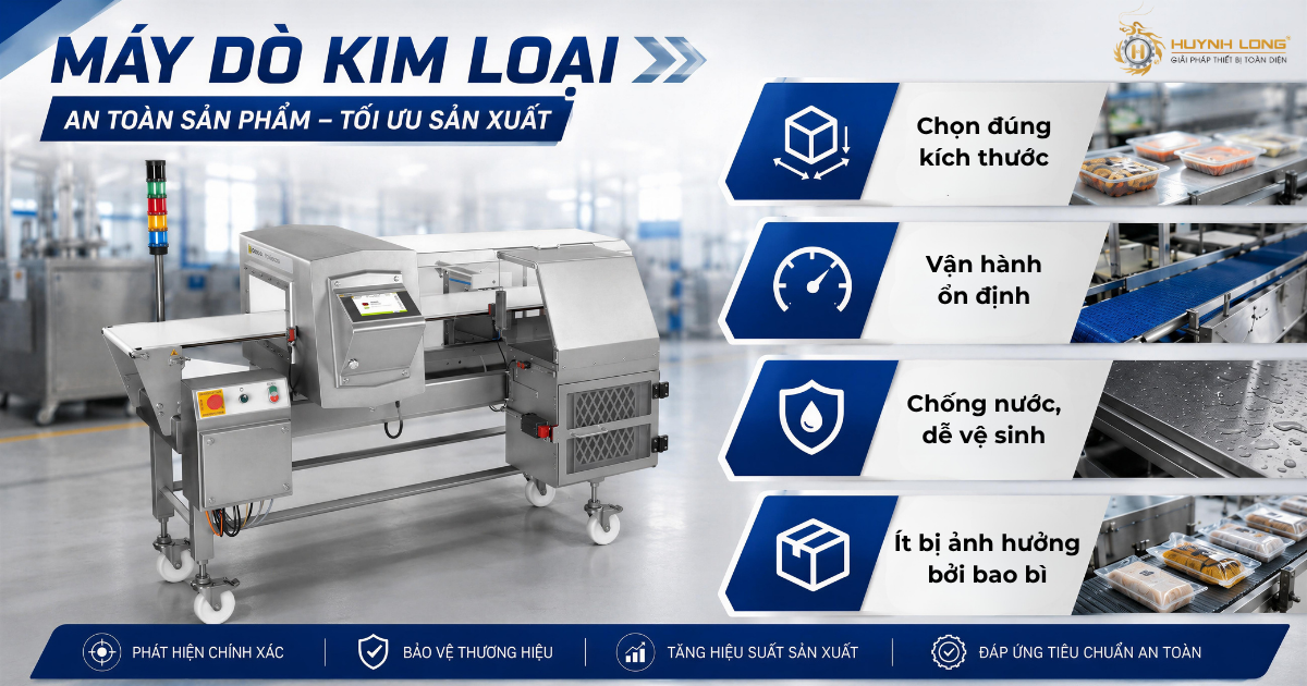 Băng tải máy dò kim loại: Những điều cần biết trước khi lựa chọn 2 Chọn đúng băng tải giúp hệ thống dò kim loại vận hành ổn định và tối ưu hiệu quả kiểm tra trên toàn dây chuyền.