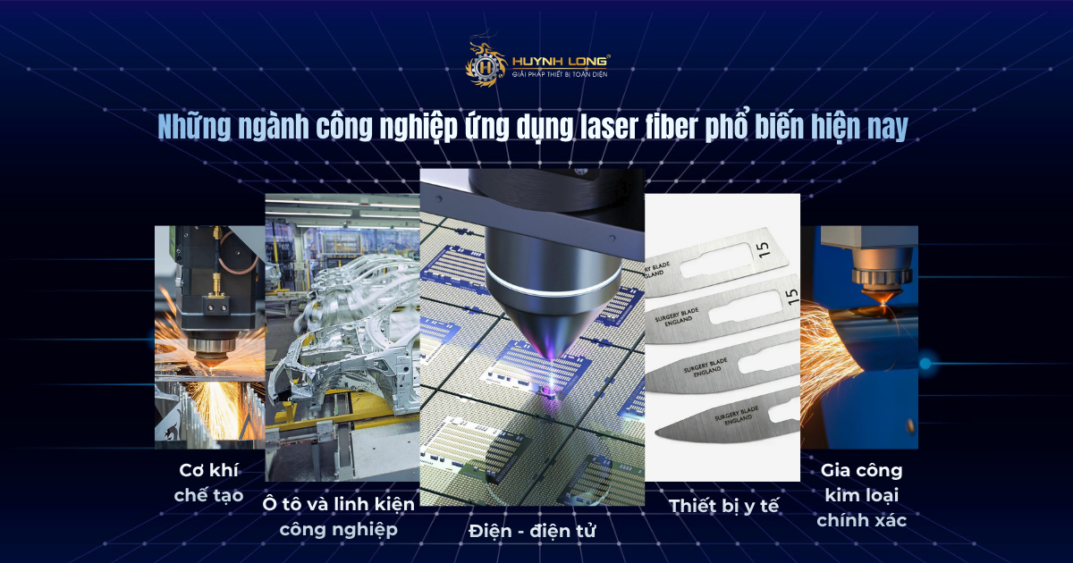 Hiệu quả ứng dụng của laser fiber không chỉ phụ thuộc vào vật liệu mà còn liên quan chặt chẽ đến đặc thù của từng ngành sản xuất.