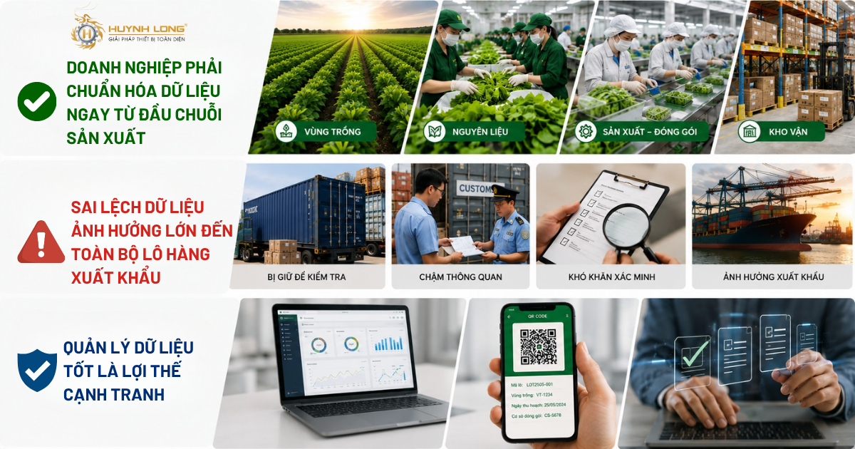 Truy xuất nguồn gốc nông sản: Vì sao ngành nông sản đang bị siết chặt dữ liệu truy xuất? 3 Chuẩn hóa dữ liệu ngay từ đầu là chìa khóa loại bỏ rủi ro và nâng cao lợi thế cạnh tranh.
