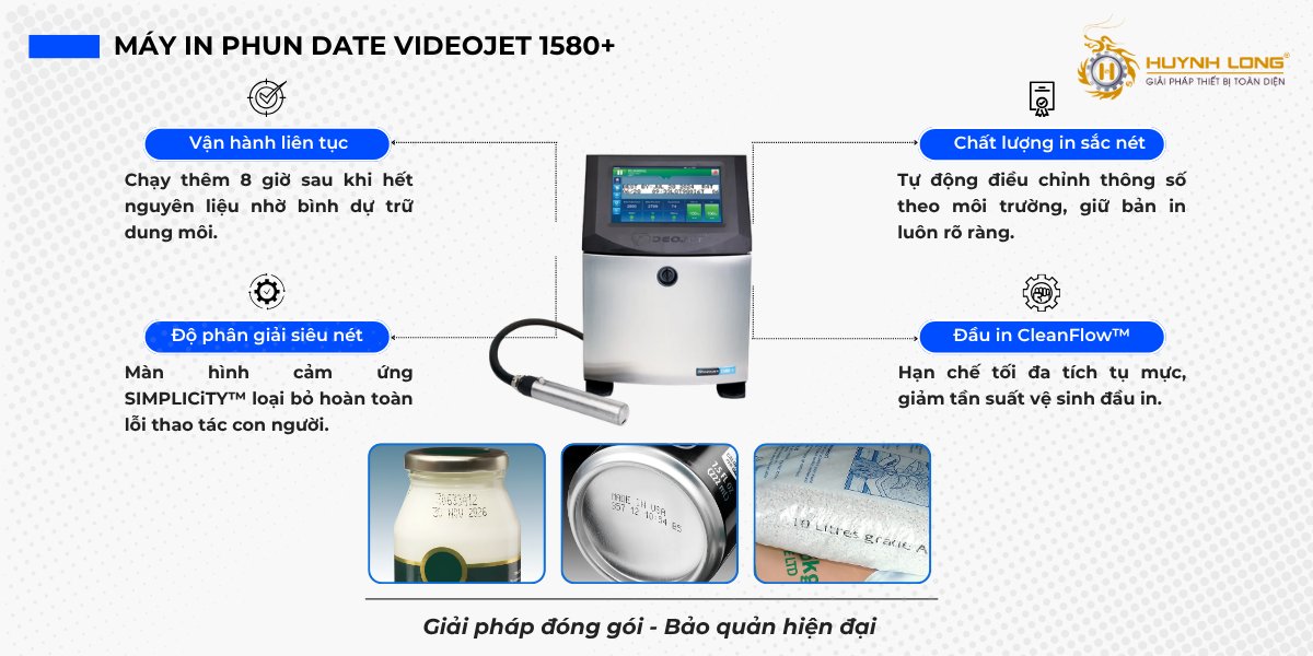 Máy in phun date Videojet 1580+