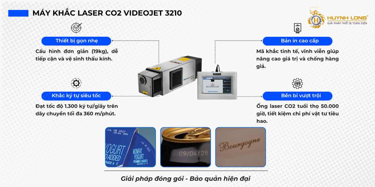 Máy khắc laser CO2 Videojet 3210