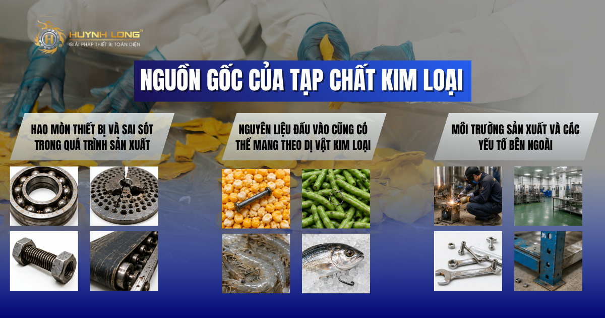 Tạp chất kim loại trong thực phẩm nguy hiểm như thế nào đối với doanh nghiệp F&B? 2 Việc ngăn ngừa tạp chất kim loại trong thực phẩm phải bắt đầu từ việc hiểu rõ nguồn gốc phát sinh.