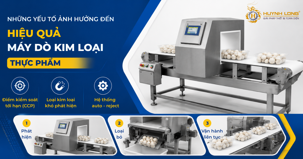 Quy trình kiểm tra, loại bỏ dị vật tự động là mắt xích cốt lõi trong giải pháp dò kim loại toàn diện.