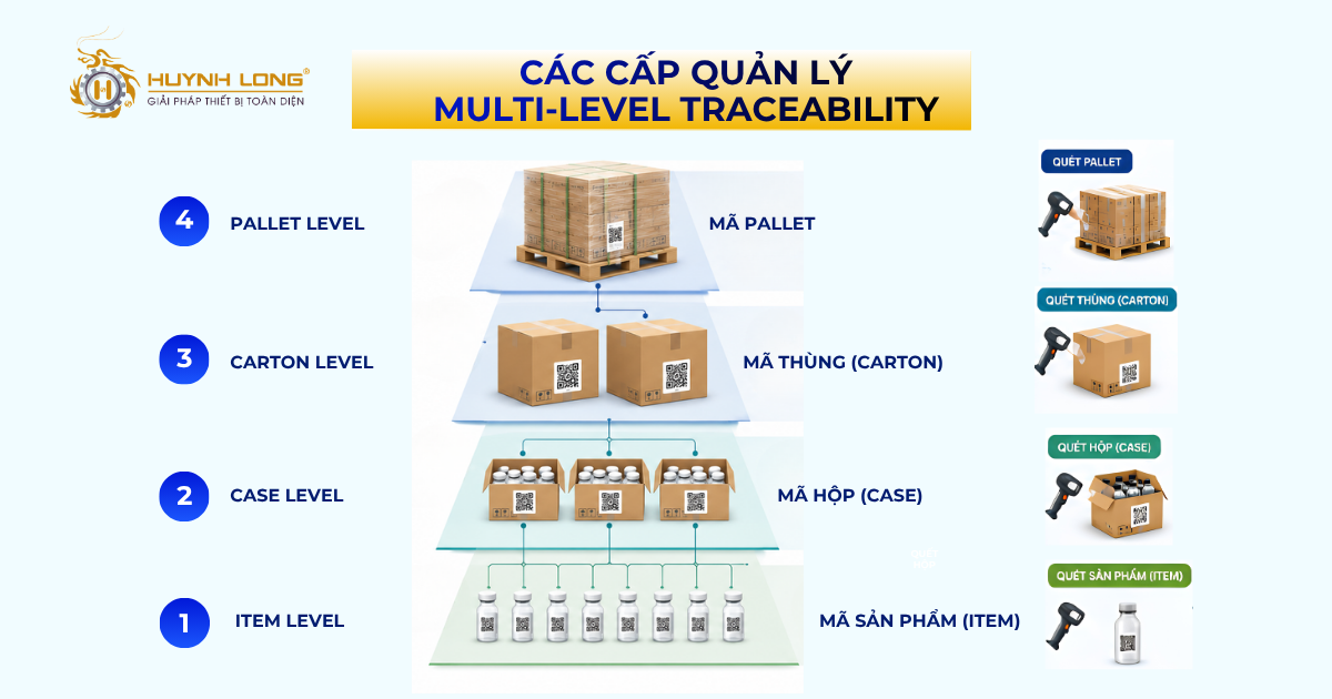 Multi-level Traceability là gì? Cách hoạt động của hệ thống 2 Các cấp quản lý Multi-level Traceability
