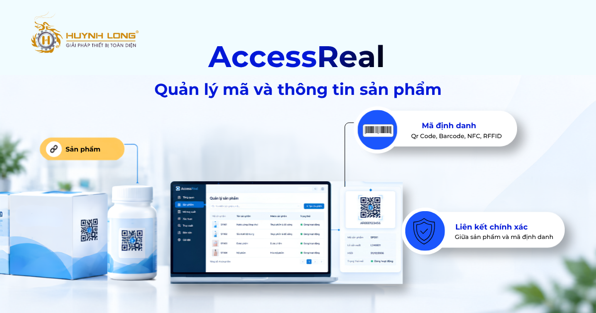 Hướng dẫn sử dụng AccessReal để quản lý và truy xuất dữ liệu 2 Sử dụng AccessReal để quản lý mã và thông tin sản phẩm