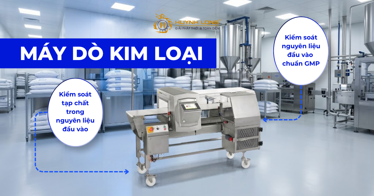 Máy dò kim loại trong kiểm soát nguyên liệu đầu vào chuẩn GMP 4 Giải pháp máy dò kim loại cho dây chuyền