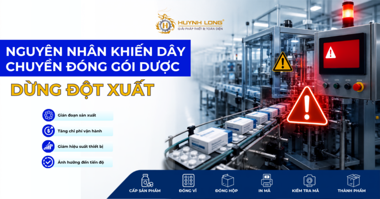 Nguyen nhan khien day chuyen dong goi duoc dung dot xuat