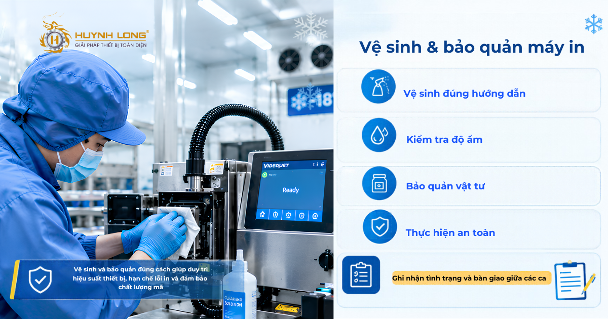 Vệ sinh và bảo quản máy in trong môi trường lạnh