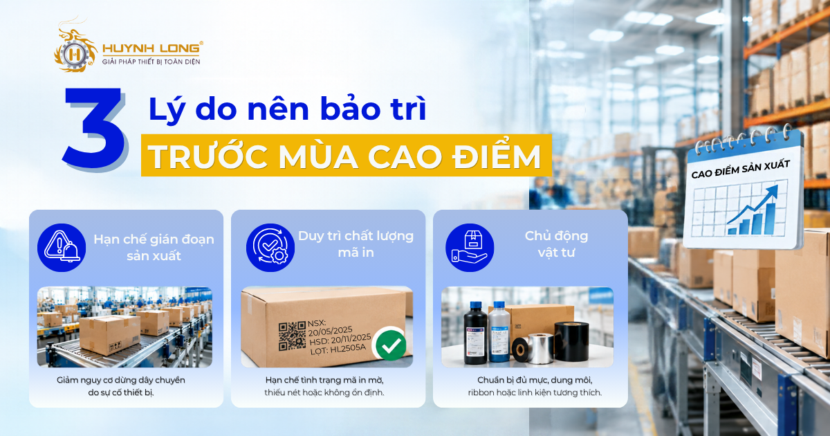 Giải pháp bảo trì máy in Videojet trước cao điểm sản xuất