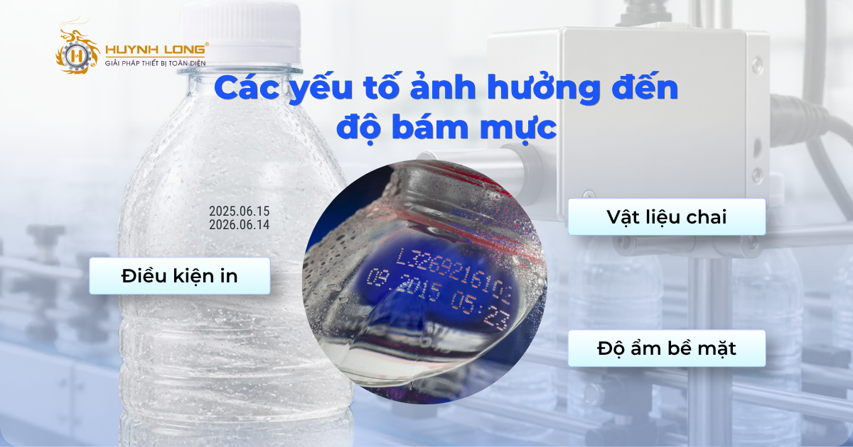 Cải thiện độ bám mực trên chai nước ngọt đọng sương 2 Các yếu tố ảnh hưởng đến độ bám mực trên chai đọng sương