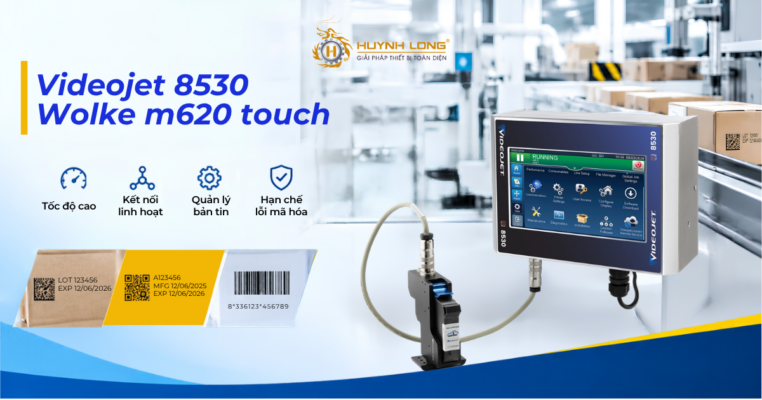 Videojet 8530 và Wolke m620 tối ưu tích hợp in mã